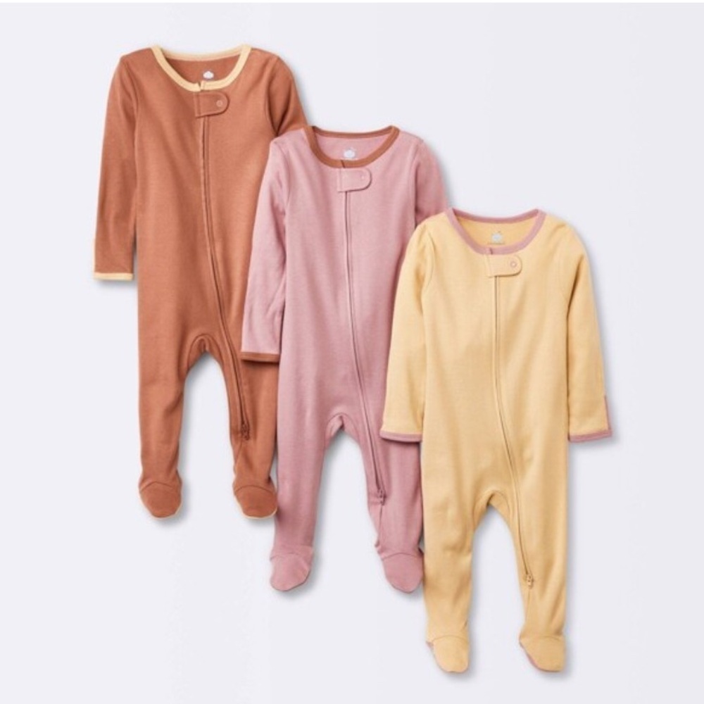 Cloud Island Kids One Piece in Brown and Pink